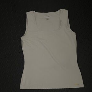 Calvin Klein Women's Cream Tank Top
